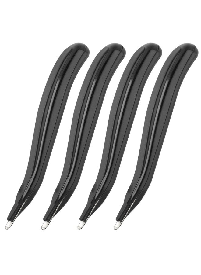 4 Pack Staple Remover Tool Professional Magnetic Staple Remover Staple Puller Remover Stapler Removers Flat Staple Remover Stick for Classroom, School Office Home Supplies, Classic Black - Image 1